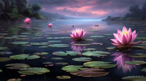 “Ode to the Tranquil Lotus” – An Evocative Symphony of Ink and Serenity!