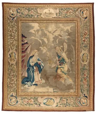 The Annunciation -  A Tapestry of Divine Light and Heavenly Revelation!