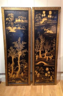 The Lacquer Panel of the Tiger and Dragon! A Symphony of Black and Gold