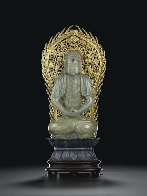 The Seated Buddha  Embellished With Celestial Motifs and Ethereal Grace